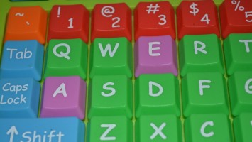 Colored keyboard