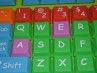 Colored keyboard