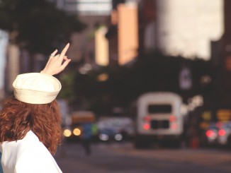 Girl Pointing