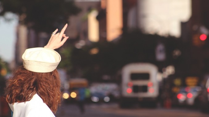 Girl Pointing