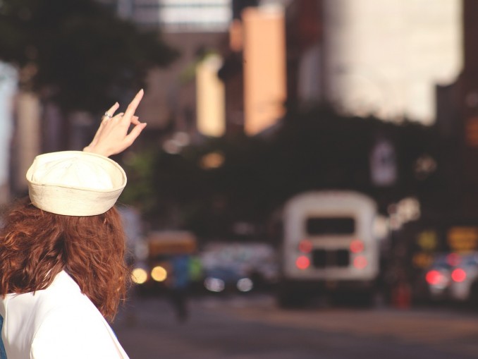 Girl Pointing